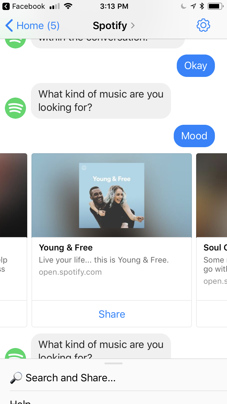 Spotify chatbots