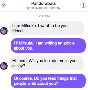 Mitsuku chatbots 