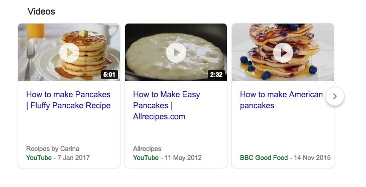 Googles SERPs Video Carousel