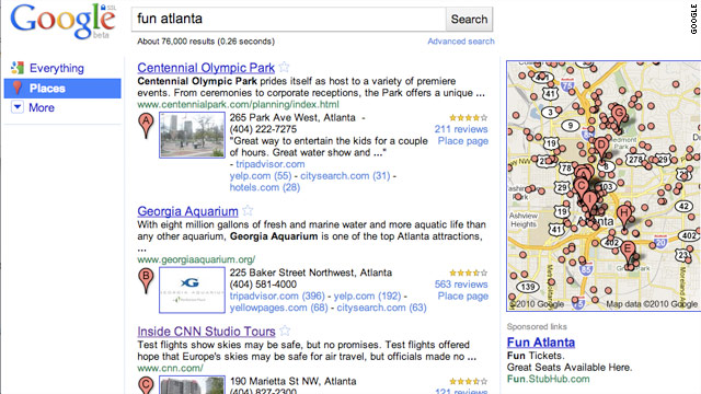 Google introduced Place Search in 2010