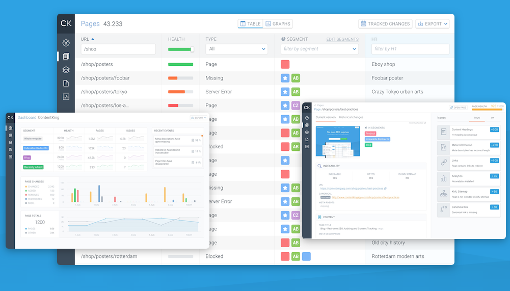 Content king is a tool that offers realtime SEO monitoring 