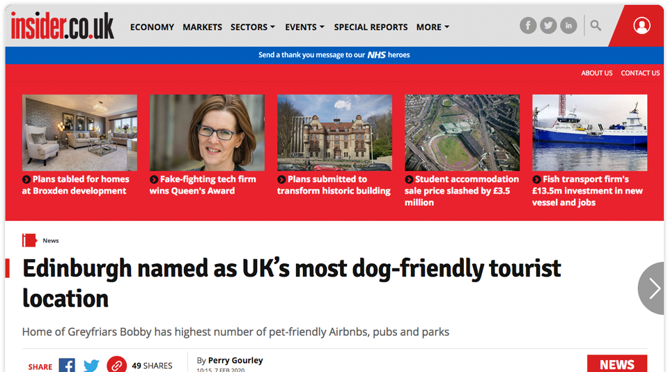 tails.com most dog-friendly tourist location publication