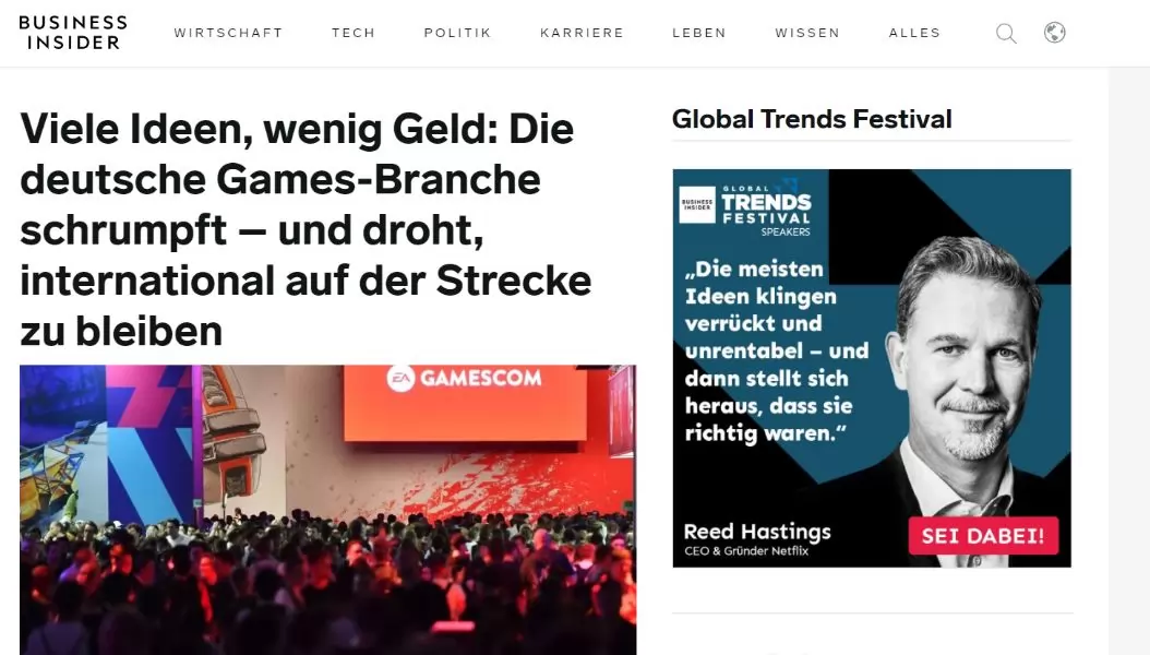 Screenshot taken from https://www.businessinsider.de/ on 26/08/2020