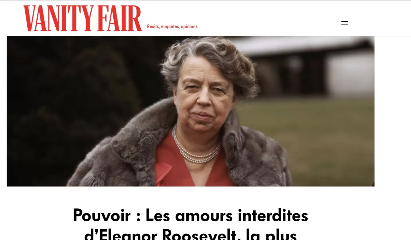 Screenshot taken on https://www.vanityfair.fr/ on 26/08/2020