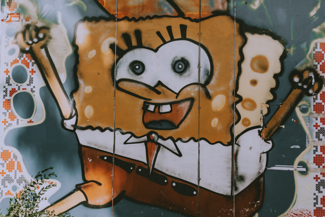 sponge bob graffiti 