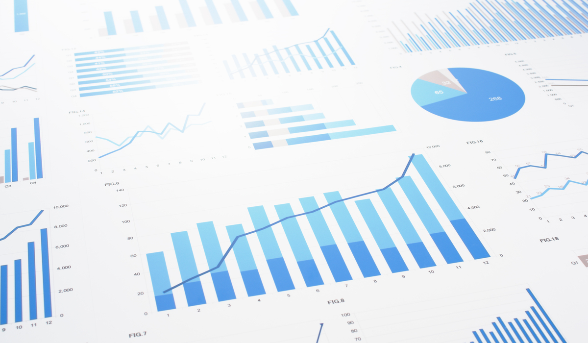 image of graphs and analytics