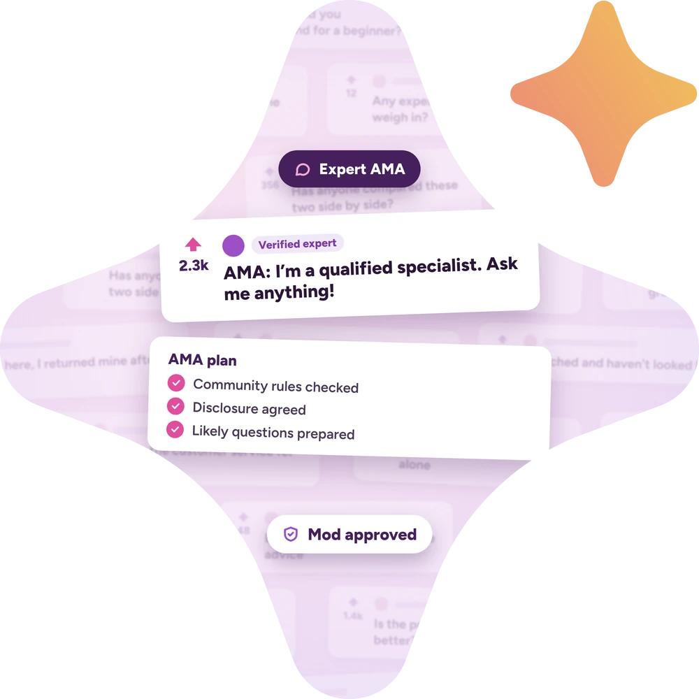 Expert participation ama planning